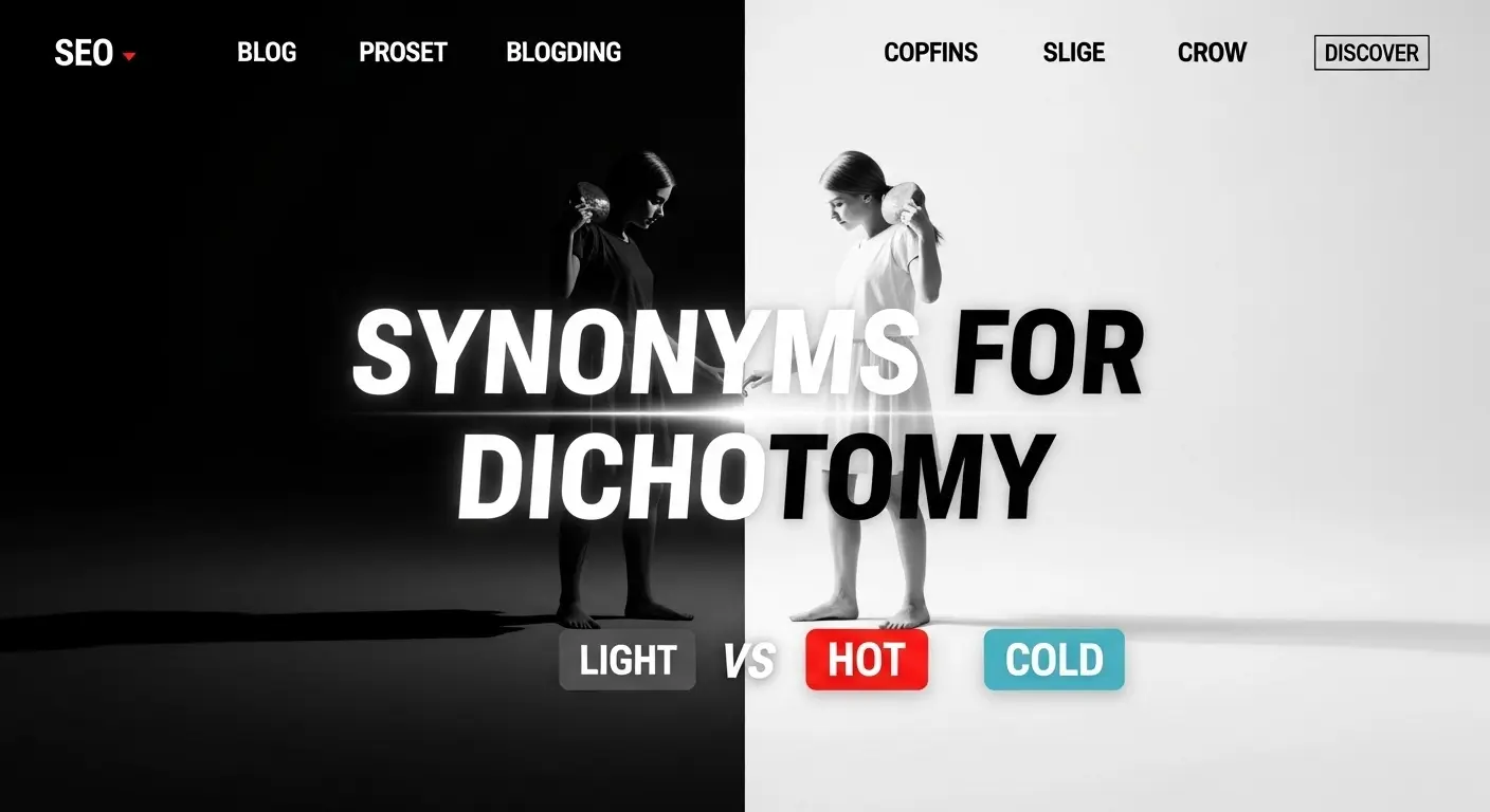 Synonyms for Dichotomy
