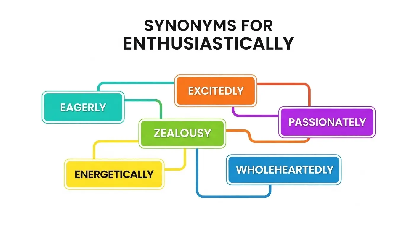 Synonyms for Enthusiastically
