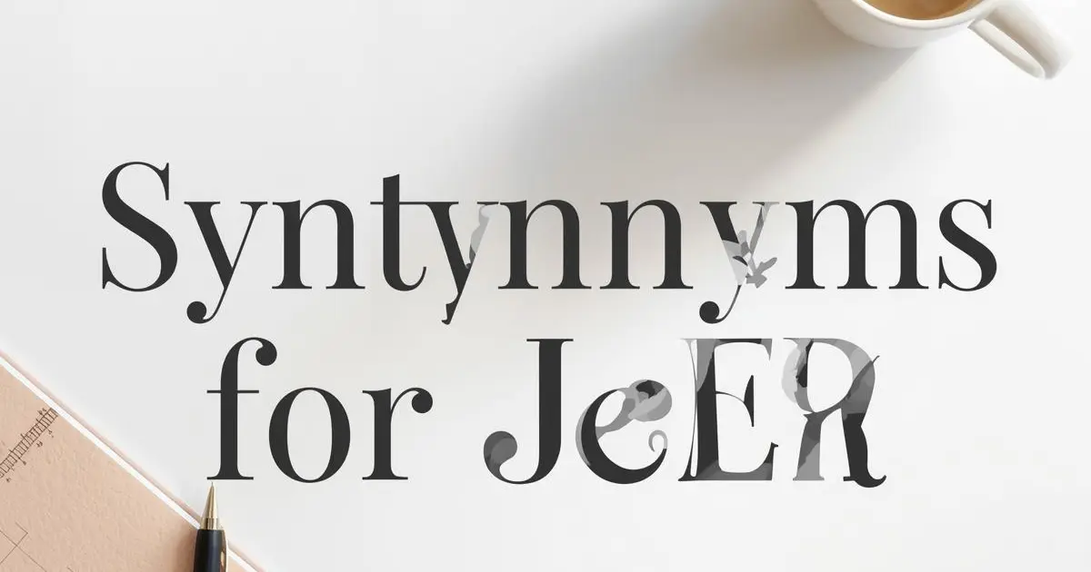 Synonyms for Jeer