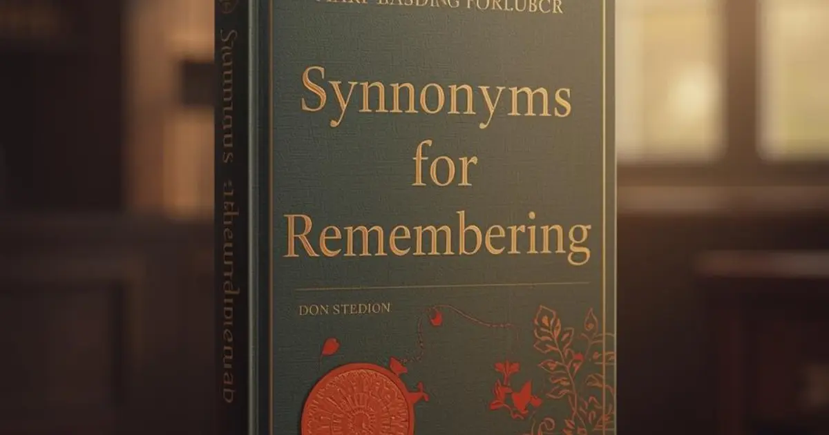 Synonyms for Remembering