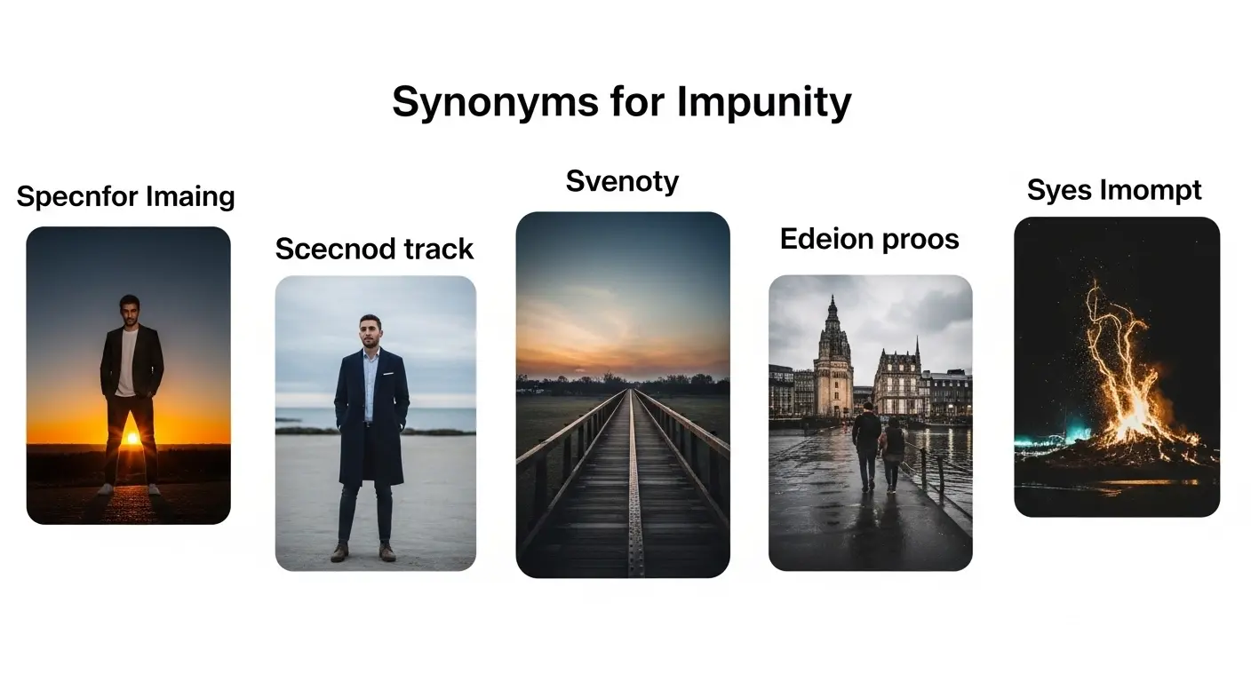 Synonyms for Impunity