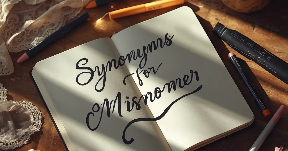 Synonyms for Misnomer