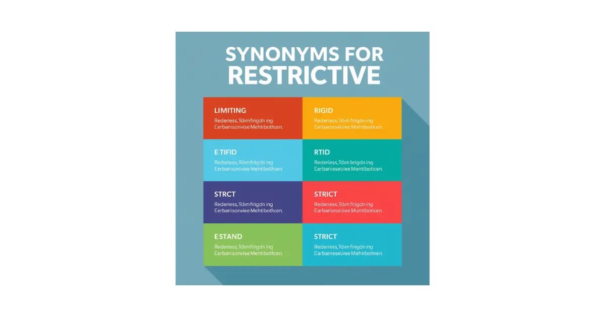 Synonyms for Restrictive