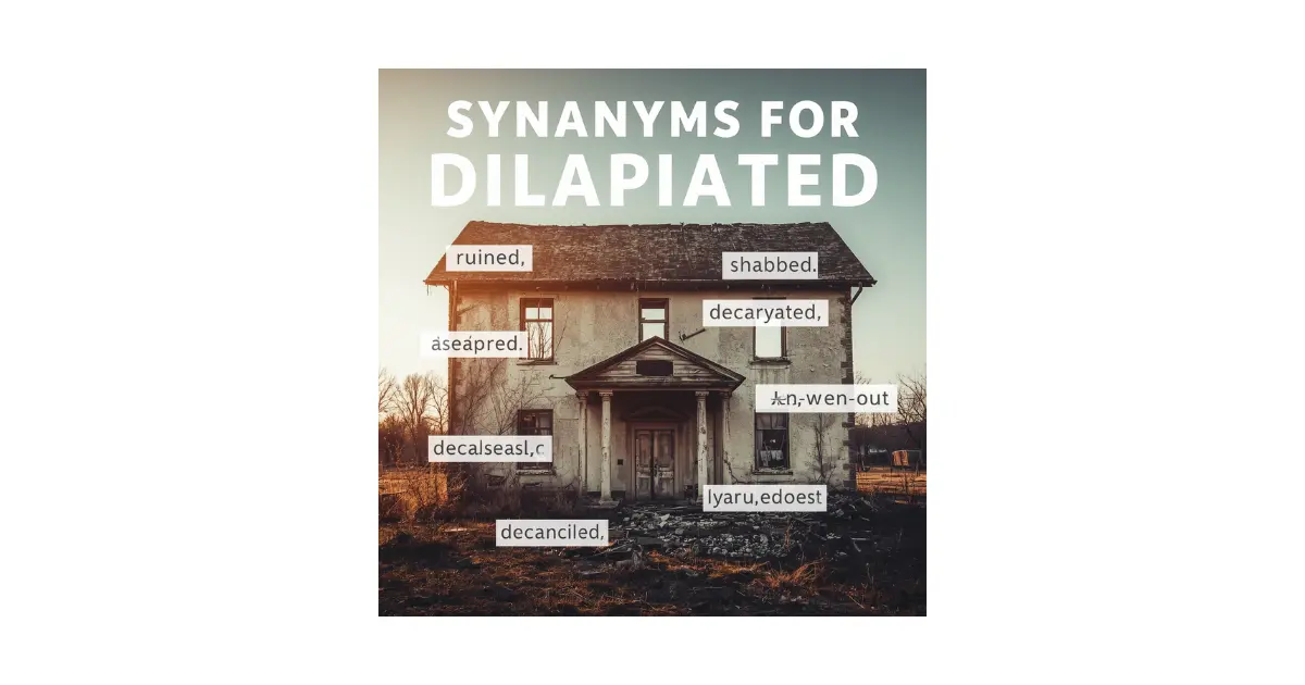 Synonyms for Dilapidated