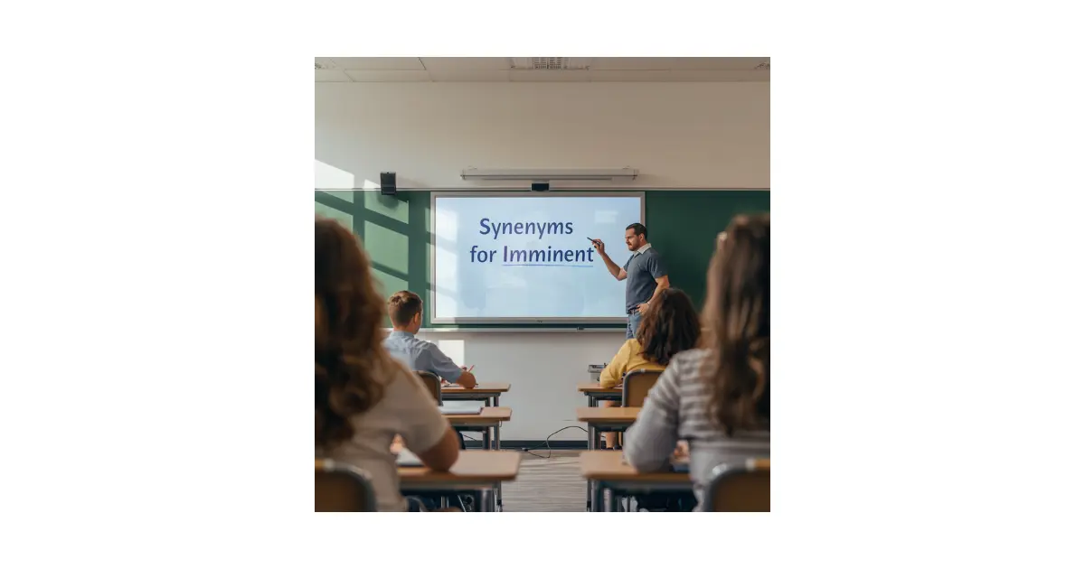 Synonyms for Imminent