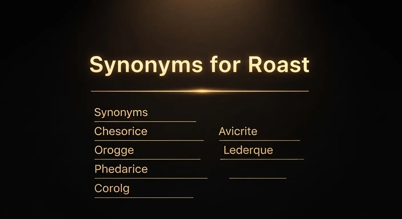 Synonyms for Roast: 30 Alternatives to Spice Up Your Vocabulary Have you ever tried to make a joke about a friend but ended up feeling a little harsh? Or maybe you’ve watched a comedian “roast” someone on TV and wondered how to say it differently in English. The word “roast” isn’t just about cooking meat—it can also mean teasing someone in a funny or sharp way. Imagine your friend made a silly mistake, and instead of laughing awkwardly, you deliver a witty line—this is a classic roast moment. Knowing synonyms for roast helps you express this idea in different ways, whether you are writing a blog, sending a playful message, or practicing English. For students, bloggers, and daily English users, having multiple words at your fingertips makes your language richer and more engaging. 1. Mock Meaning: To make fun of someone in a playful way. Examples: He mocked his friend’s new haircut in a funny way. Don’t mock your brother; he didn’t mean any harm. 2. Tease Meaning: To joke with someone lightly. Examples: She teased him about his messy desk. The kids love to tease each other during recess. 3. Ridicule Meaning: To laugh at someone in a mean way. Examples: They ridiculed his dancing at the party. Don’t ridicule someone for trying their best. 4. Satirize Meaning: To make fun of something in a clever or literary way. Examples: The cartoon satirizes modern politics. He satirized celebrity culture in his essay. 5. Lampoon Meaning: To publicly criticize with humor. Examples: The article lampoons the new government rules. The comedian lampooned the CEO in his show. 6. Caricature Meaning: To exaggerate features to make fun of someone. Examples: The artist caricatured the politician with a big nose. She drew a caricature of her teacher for fun. 7. Scorn Meaning: To show strong dislike with mockery. Examples: He scorned the idea of working on weekends. She scorned the rude comments online. 8. Jeer Meaning: To laugh or shout at someone mockingly. Examples: The crowd jeered at the referee’s decision. Don’t jeer at people trying new things. 9. Taunt Meaning: To tease in a hurtful way. Examples: They taunted him about losing the game. She didn’t like being taunted by her classmates. 10. Jibe Meaning: To make a mocking remark. Examples: He jibed at his friend’s fashion choices. The comedian jibed at politics during the show. 11. Satirical Meaning: Using humor to criticize something. Examples: The satirical article went viral online. She wrote a satirical blog about work culture. 12. Banter Meaning: Playful teasing between friends. Examples: They enjoyed friendly banter during lunch. Good-natured banter keeps friends close. 13. Roast Meaning: To make fun of someone in a funny or teasing way. Examples: He was roasted by his friends at the party. Comedians love to roast celebrities on TV. 14. Chaff Meaning: Light teasing in a friendly way. Examples: They chaffed him about his early arrival. We chaff each other during football practice. 15. Gibe Meaning: A mocking comment. Examples: He made a gibe about her cooking skills. Don’t gibe at someone trying hard. 16. Scoff Meaning: To mock or show disbelief in someone’s ideas. Examples: She scoffed at the idea of working on a Sunday. He scoffed when they suggested a new plan. 17. Criticize Meaning: To point out mistakes or flaws. Examples: The teacher criticized his essay constructively. He criticized the movie’s plot in his review. 18. Sneer Meaning: To mock with a facial expression. Examples: He sneered at their plan. She sneered when hearing the bad news. 19. Deride Meaning: To treat someone with contempt. Examples: They derided the new policy online. He derided her idea in the meeting. 20. Roast in Jest Meaning: To tease someone jokingly. Examples: She roasted him in jest for being late. Friends roasted each other in jest at the party. 21. Satirically Critique Meaning: To use satire to criticize. Examples: He satirically critiqued the latest fashion trends. The article satirically critiqued office politics. 22. Mockingly Comment Meaning: To comment in a teasing way. Examples: He mockingly commented on her outfit. They mockingly commented about the slow service. 23. Jocularly Tease Meaning: To tease in a joking way. Examples: She jocularly teased him for forgetting the keys. They jocularly teased each other at lunch. 24. Make Fun Of Meaning: To joke about someone. Examples: Don’t make fun of someone’s accent. He made fun of his own mistakes. 25. Ridiculing Remarks Meaning: Funny or mean comments about someone. Examples: He made ridiculing remarks about the new plan. Her ridiculing remarks upset the team. 26. Jest Meaning: A joke or funny comment. Examples: He jested about the traffic jam. She jested during the meeting to lighten the mood. 27. Fun-Poke Meaning: Light teasing for fun. Examples: He fun-poked his friend about the messy room. We fun-poked each other all night. 28. Witty Remark Meaning: A clever joke or comment. Examples: He made a witty remark about the boss. Her witty remark made everyone laugh. 29. Good-Natured Ribbing Meaning: Friendly teasing. Examples: They enjoyed good-natured ribbing after the game. Good-natured ribbing makes work fun. 30. Satirical Roast Meaning: A roast using satire. Examples: The satirical roast of politicians went viral. He performed a satirical roast at the comedy show. Conclusion (Word Count: 118) Learning synonyms for roast isn’t just fun—it improves your writing, blogging, and everyday English. Using different words like mock, tease, ridicule, or lampoon can make your emails, essays, or articles more colorful and expressive. Whether you’re a student, content creator, or just someone who loves witty language, practicing these synonyms will give you confidence in conversations and writing. Start small: try using one or two synonyms in your next post or message. Over time, your vocabulary will feel more natural and your expressions sharper. Expand your word bank and never be stuck saying “roast” the same way twice! Suggested Internal Links Synonyms for Reliable English Vocabulary Tips Fun Ways to Improve Daily English Meta Description (23 words): Discover 30 easy and fun synonyms for roast with meanings and examples. Boost your English, writing, and daily conversation today. Synonyms for Roast