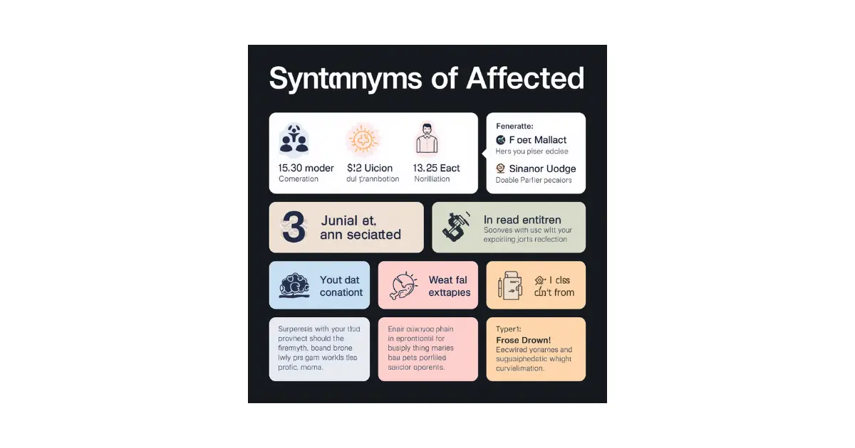 Synonyms of Affected