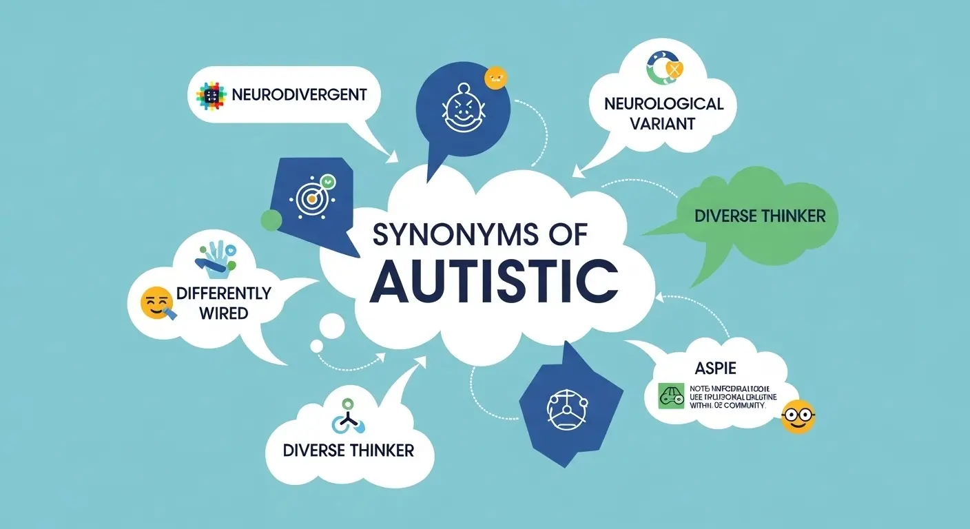 Synonyms of Autistic