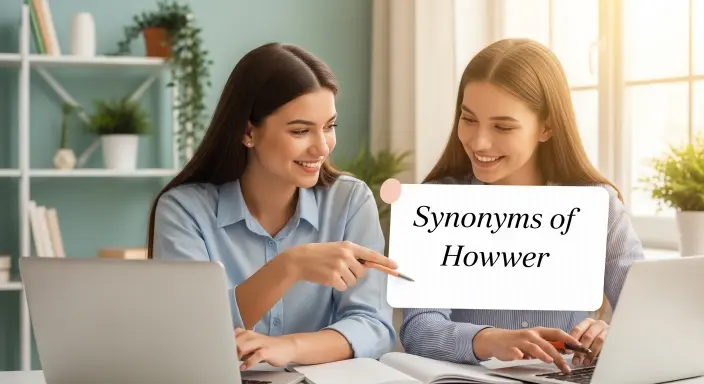 Synonyms of However