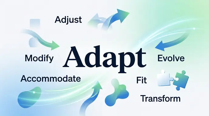 Synonyms for Adapt