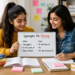 Synonyms for During