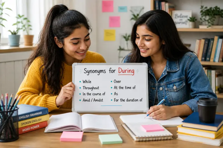 Synonyms for During