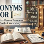 Synonyms for I