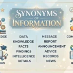 synonyms of information