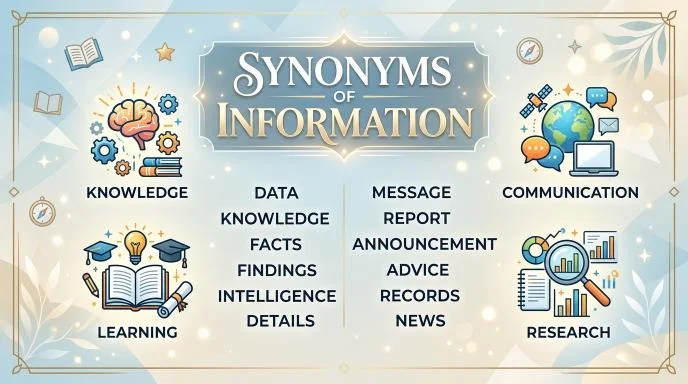 synonyms of information
