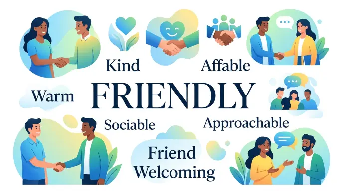 Synonyms for Friendly
