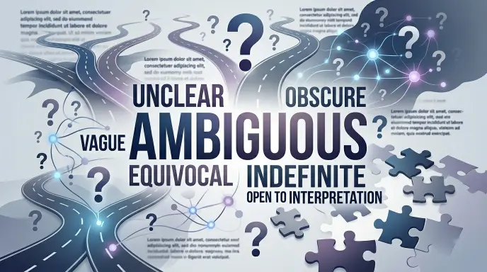 Synonyms of Ambiguous