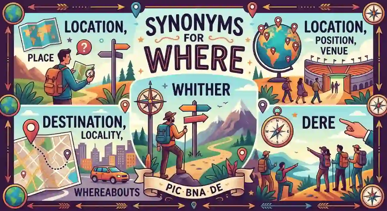 synonym for where