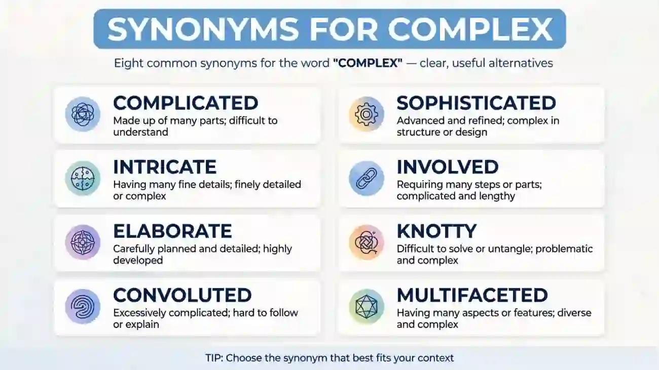 what is a synonym for complex