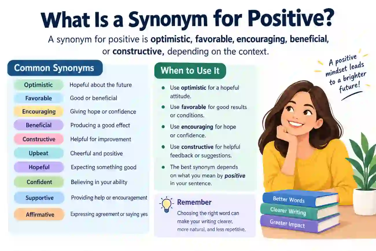 what is a synonym for positive