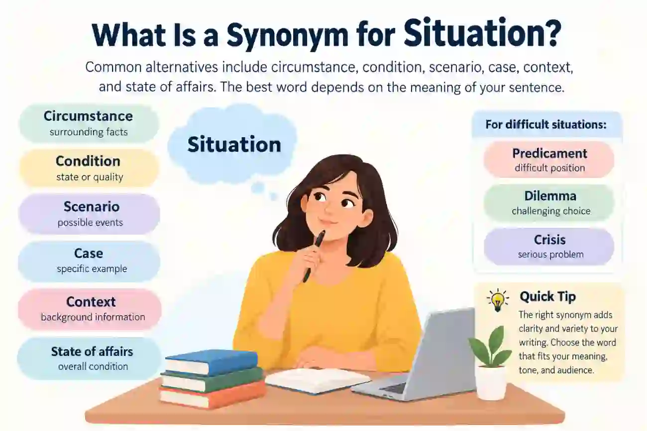 what is a synonym for situation